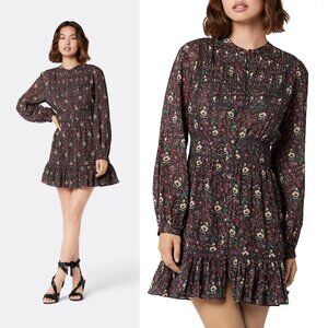NWT New $348 Joie Charmesse Cotton Printed Mini Dress Size 6
